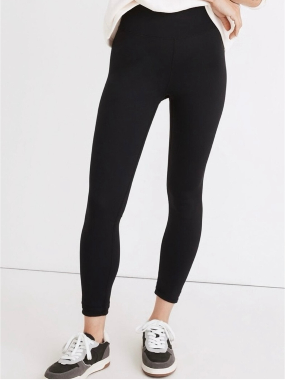 Madewell MWL Form High-Rise 25" Leggings Black Size Small Stretch Compression